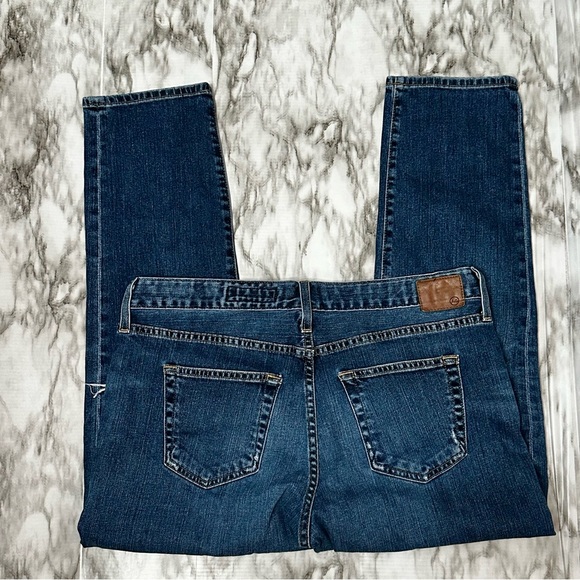 Adriano Goldschmied Sz 32R Distressed Knees Medium Wash Denim Blue Jean Normcore - Picture 3 of 7